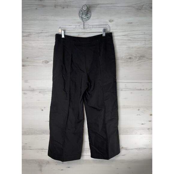 Cynthia Rowley Pants Womens 8 Black Cropped Stretch Ankle Zip Hook Dress Work - Picture 6 of 10